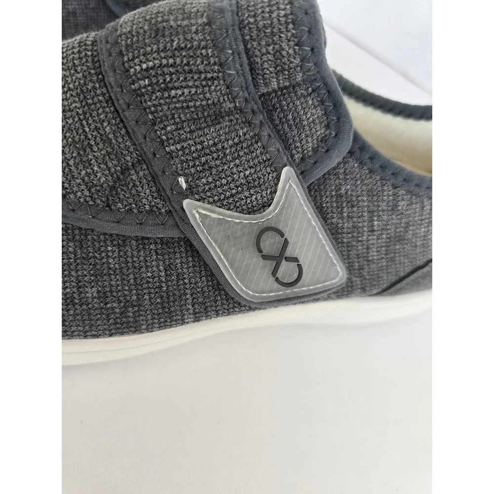 LeIsfIt Women's Memory Foam House Slippers Gray Hook & Loop EU 41 Comfort